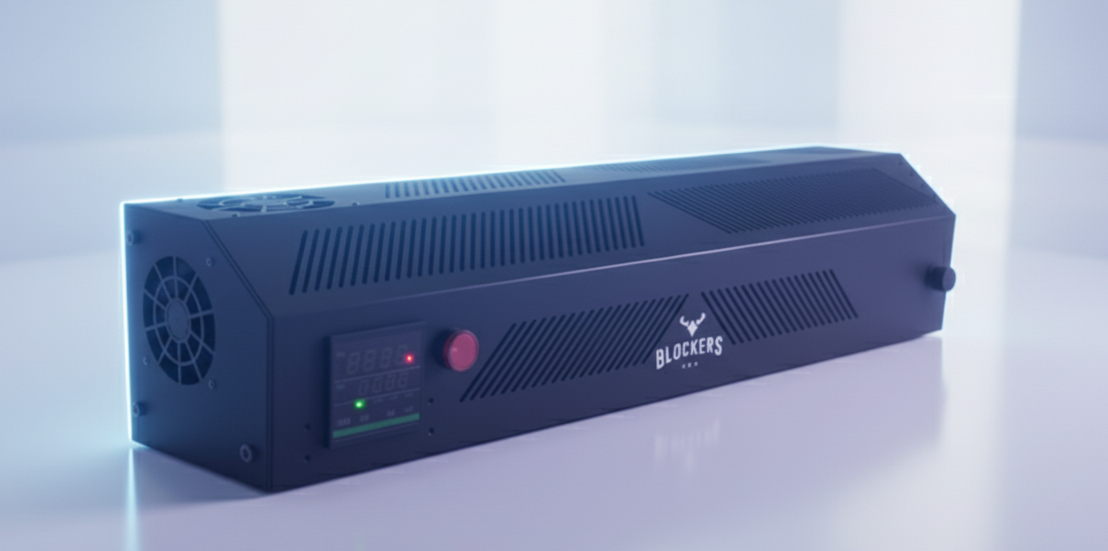 Professional fog systems in two variants side by side